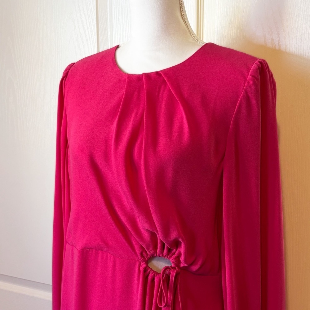 CAbi Delight Flowy Dress Vibrant Fuchsia Women’s Medium NWT - Picture 8 of 14